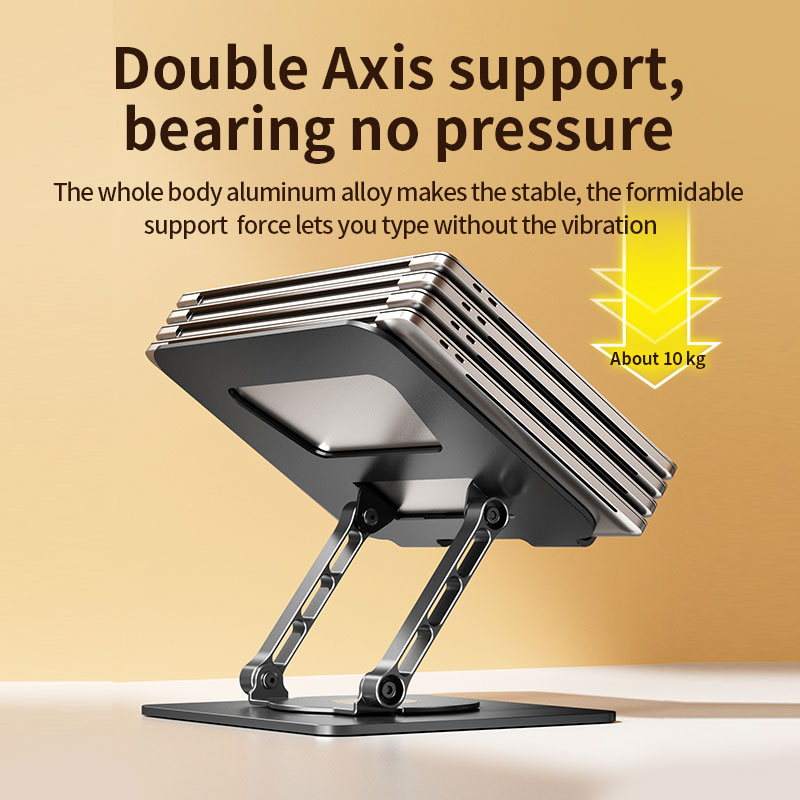 360 Degree Rotating Portable Laptop Bracket Hollow Heat Dissipation Height Adjustable Accessories
