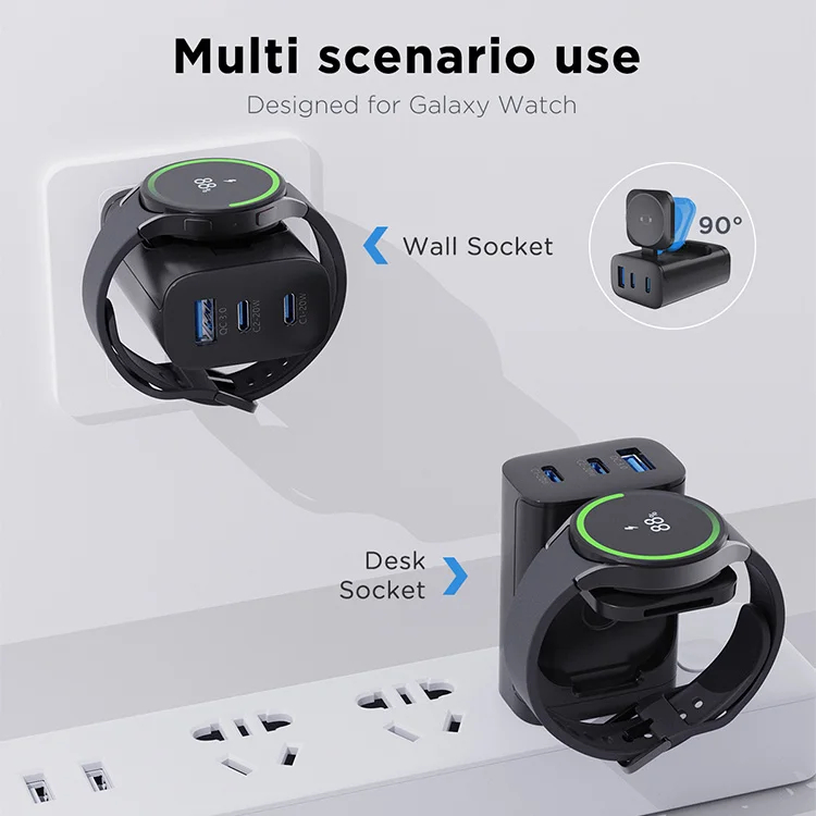 Foldable Samsung Iphone Watch Charging Block 43W 23W PD USB C Wall Desktop Plug Phone Power Charger Foldable Samsung Iphone Watch Charging Block 43W 23W PD USB C Wall Desktop Plug Phone Power Charger