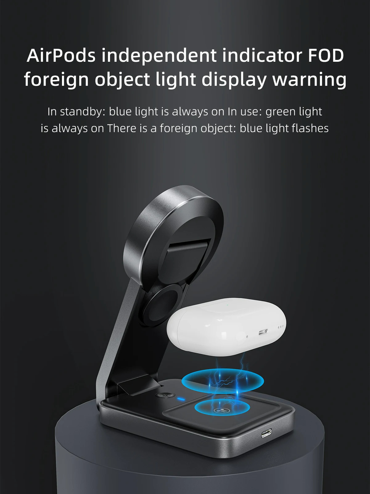 15W Magnetic Macsafe Fast QI Wireless Charging Wireless Fast Charger Station For Apple 3 In 1 15W Magnetic Macsafe Fast QI Wireless Charging Wireless Fast Charger Station For Apple 3 In 1