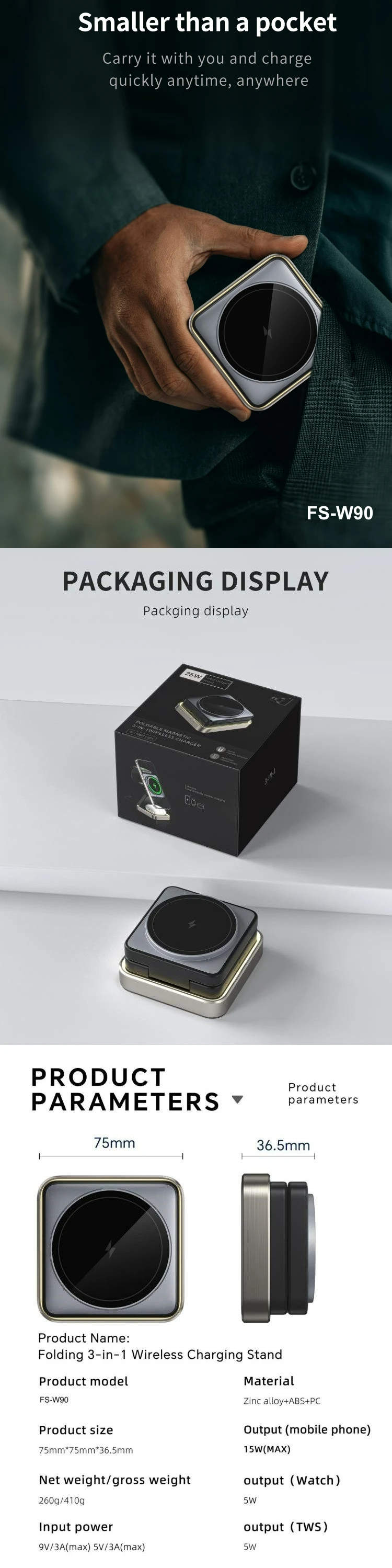 3 In 1 Magnetic Wireless Charger Foldable Trending Products 2024 New Arrival With Night Light 3 In 1 Magnetic Wireless Charger Foldable Trending Products 2024 New Arrival With Night Light