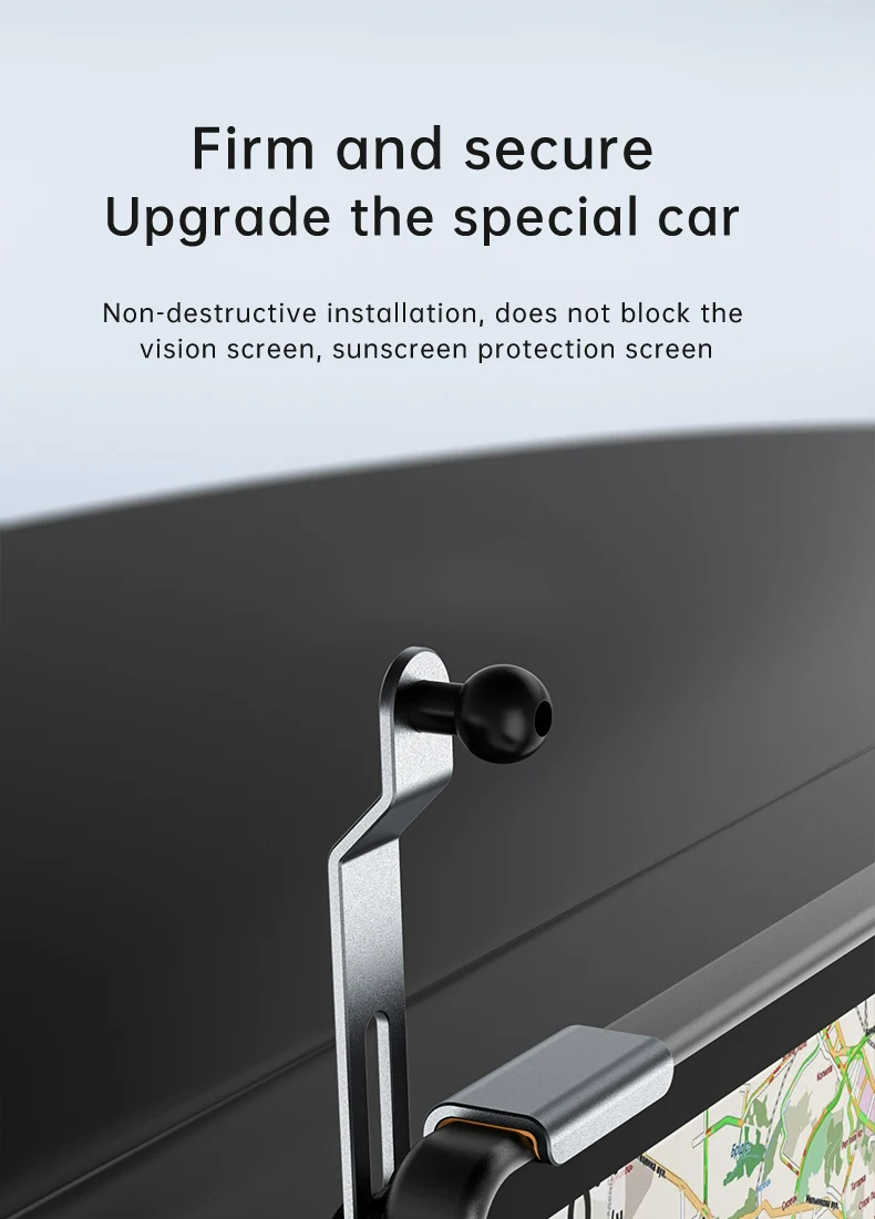 Car Phone Holder aluminum Alloy Car Mount Mechanical Car Mount For Tesla Console Screen