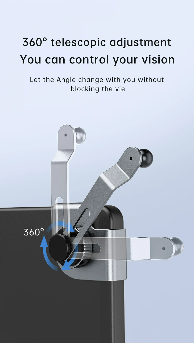 Car Phone Holder aluminum Alloy Car Mount Mechanical Car Mount For Tesla Console Screen