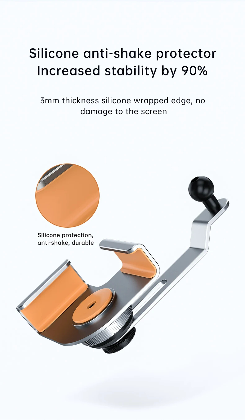 Car Phone Holder aluminum Alloy Car Mount Mechanical Car Mount For Tesla Console Screen