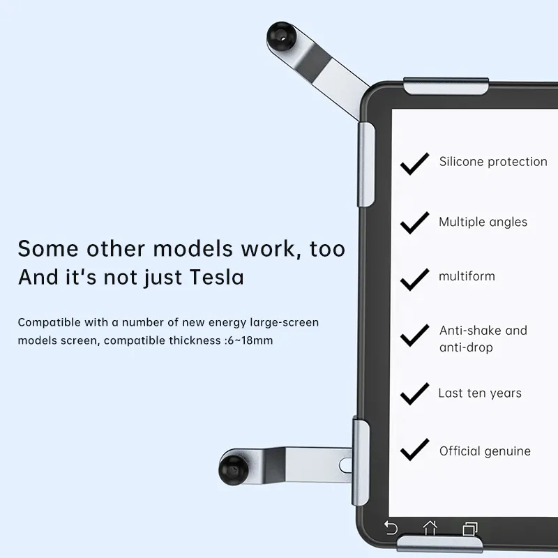 Car Phone Holder aluminum Alloy Car Mount Mechanical Car Mount For Tesla Console Screen