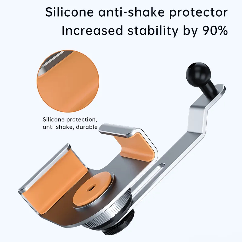 Car Phone Holder aluminum Alloy Car Mount Mechanical Car Mount For Tesla Console Screen