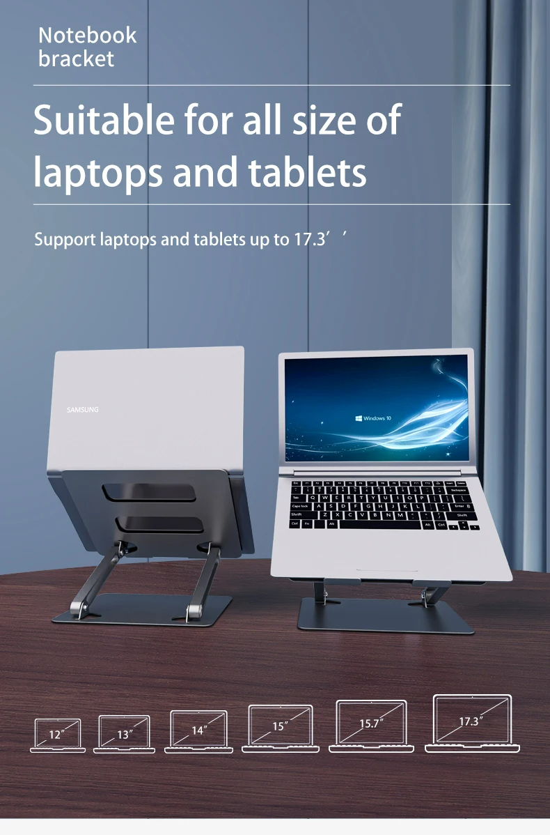 Hot Sale Oem Adjustable Aluminum Laptop Stand Portable Foldable Notebook Holder Riser Metal Notebook Hot Sale Oem Adjustable Aluminum Laptop Stand Portable Foldable Notebook Holder Riser Metal Notebook