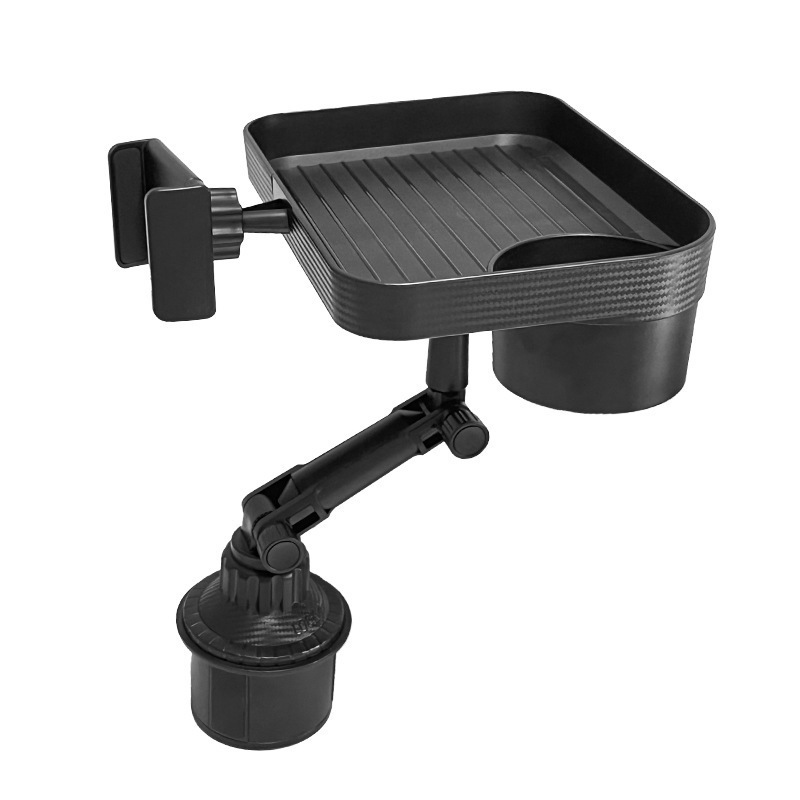 NEW universal Multi-funtional High Quality Black 360 Degree Rotatable Snack Food Tray Holder