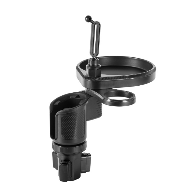 4 in 1 Newest 360 Degree Rotation Car Cup Holder Tray with Phone Slot Swivel Arm and Cup Holder