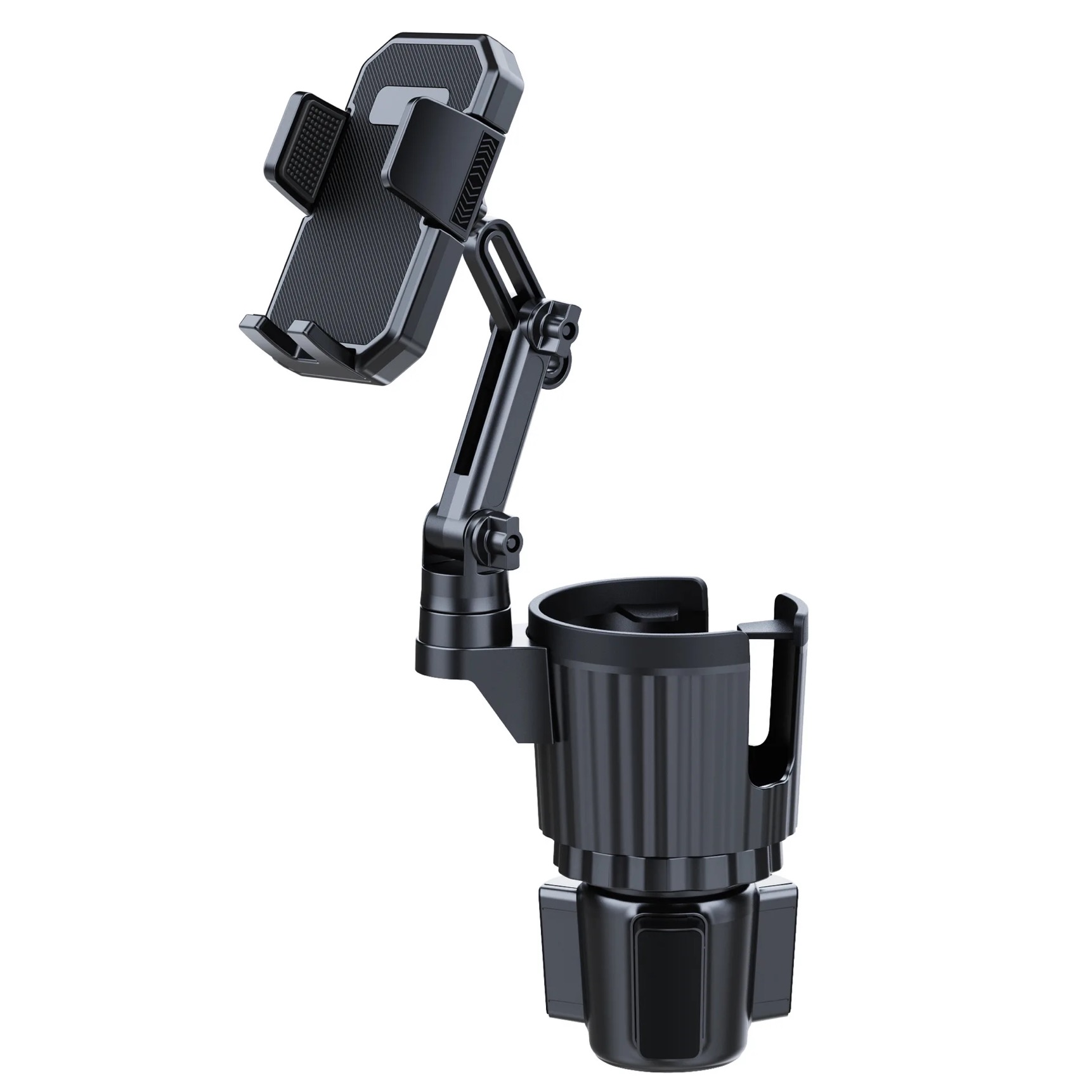 2024 New Car Mount with Phone Mount 360° Rotation Cup Holder Car Navigation Two In One 