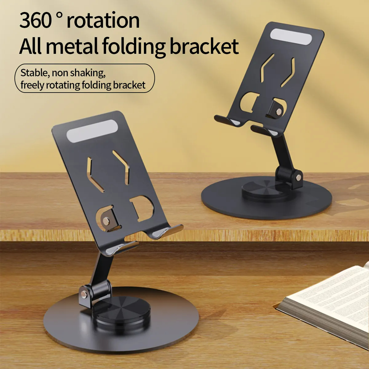 2024 Newest Phone Stand for Desk 360 Degree Rotatable Cell Phone Holder