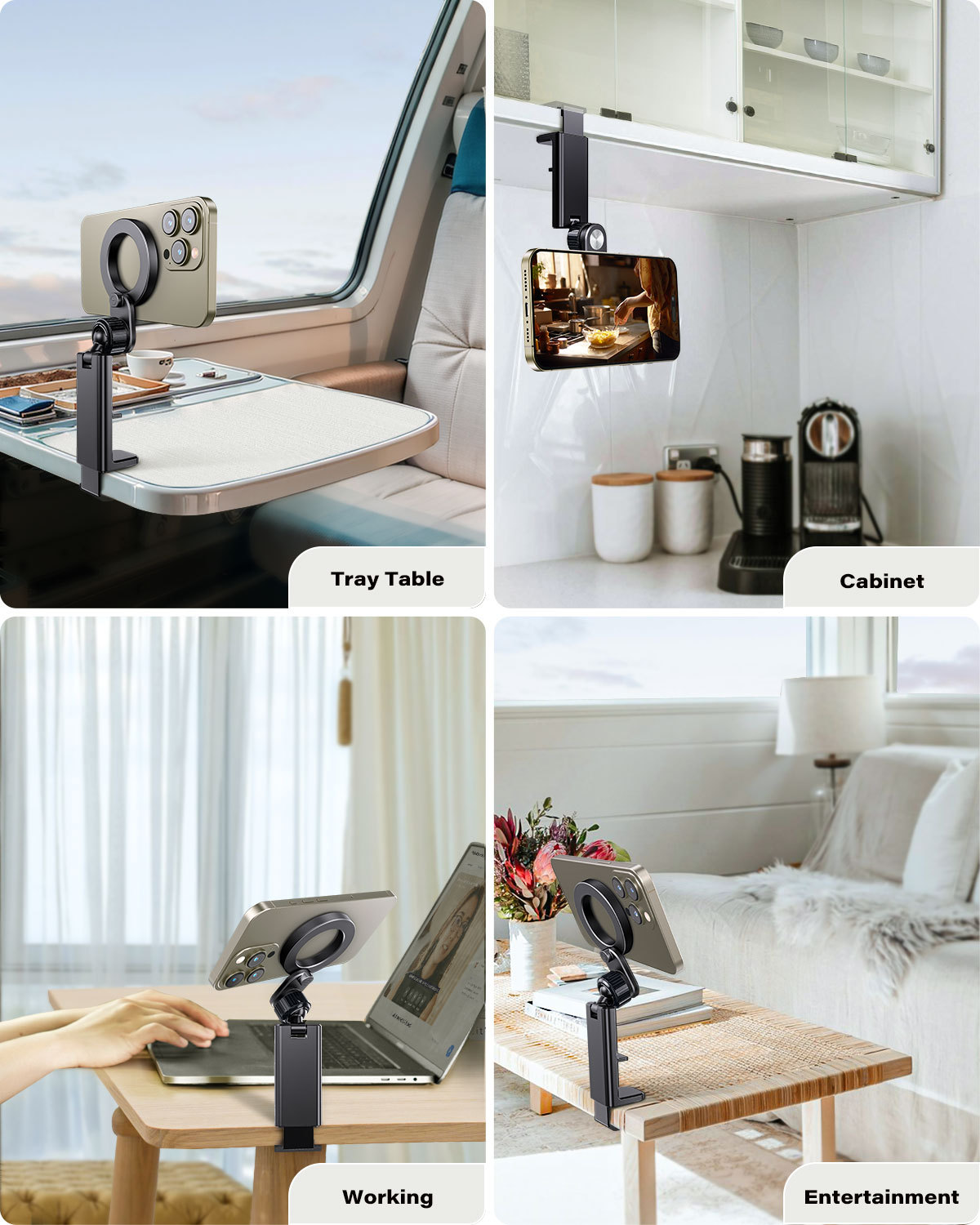  360-degree Rotatable Portable Magnetic Mobile Phone Live Broadcast Stand Live Streaming Holder