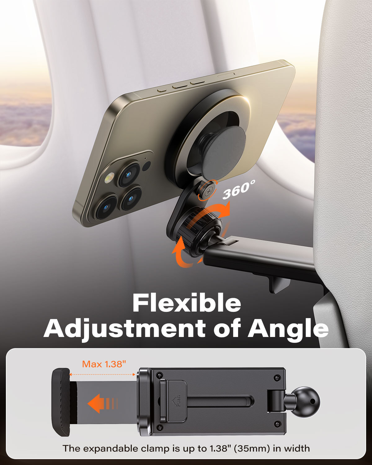  360-degree Rotatable Portable Magnetic Mobile Phone Live Broadcast Stand Live Streaming Holder