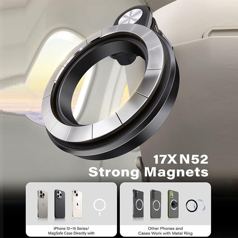  360-degree Rotatable Portable Magnetic Mobile Phone Live Broadcast Stand Live Streaming Holder