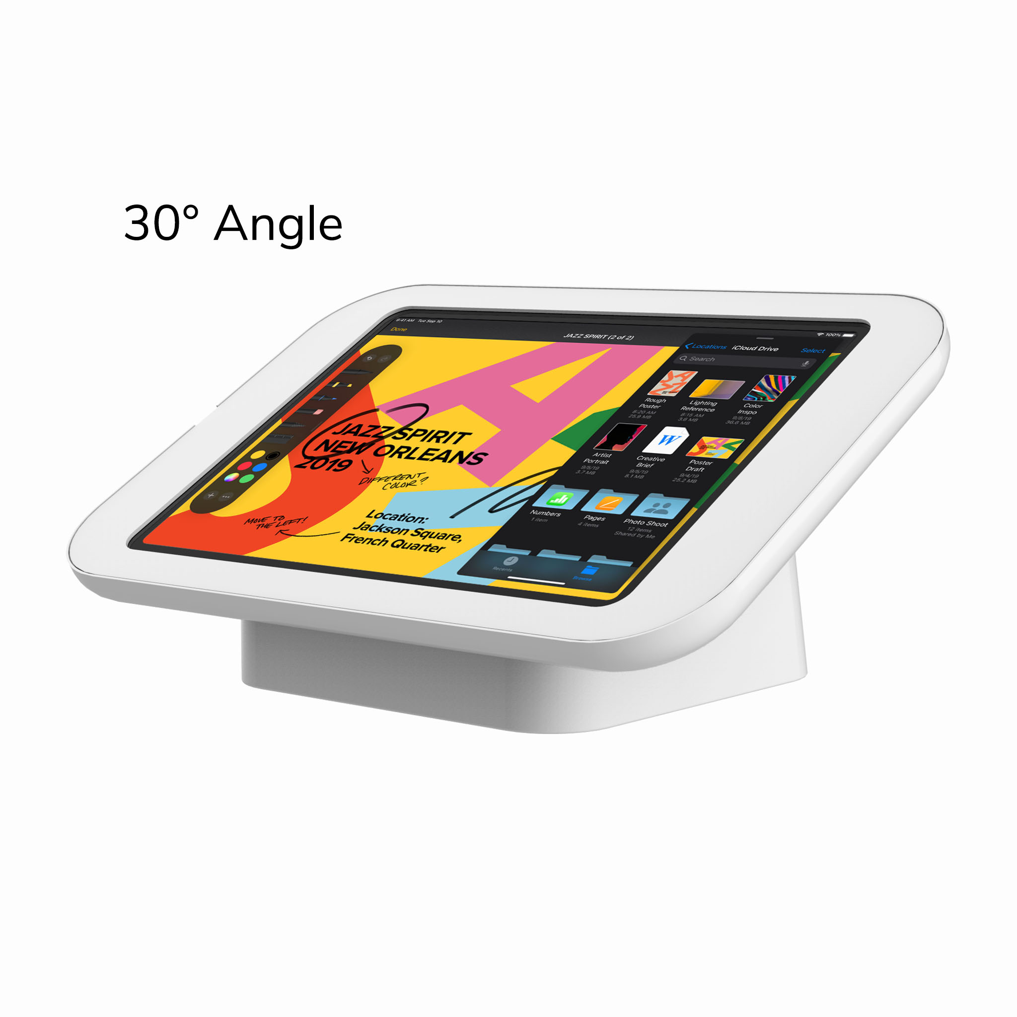 Universal Free standing Security Tablet & iPad Kiosk Counter Display Stand For Samsung Ipad
