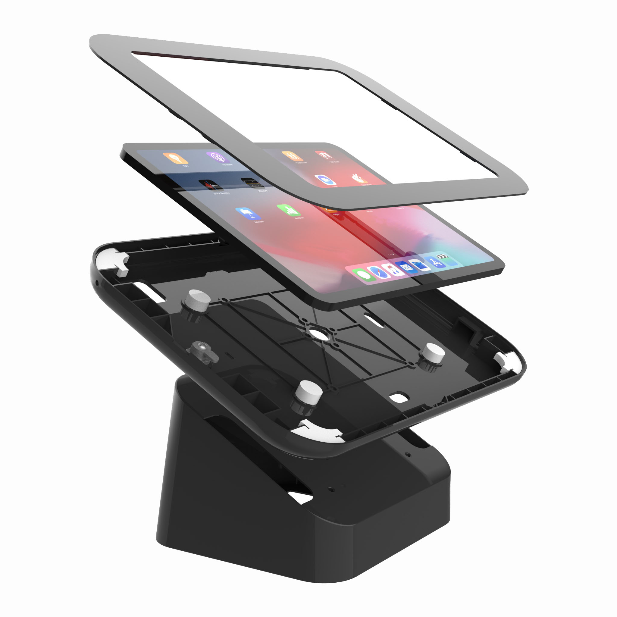 Universal Free standing Security Tablet & iPad Kiosk Counter Display Stand For Samsung Ipad