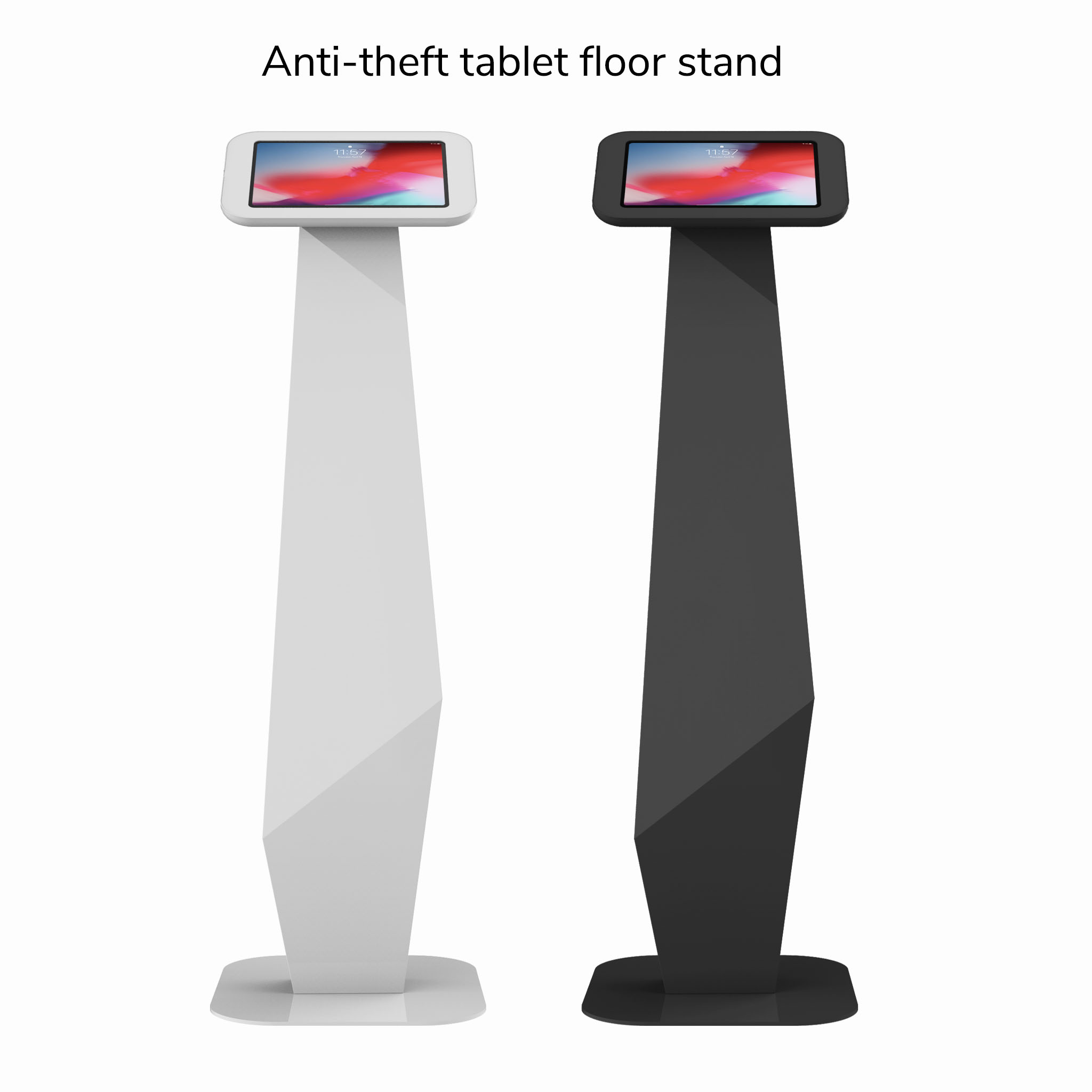 Universal Tablet & iPad Floor Kiosk Exhibition Display Stand For iPad Samsung