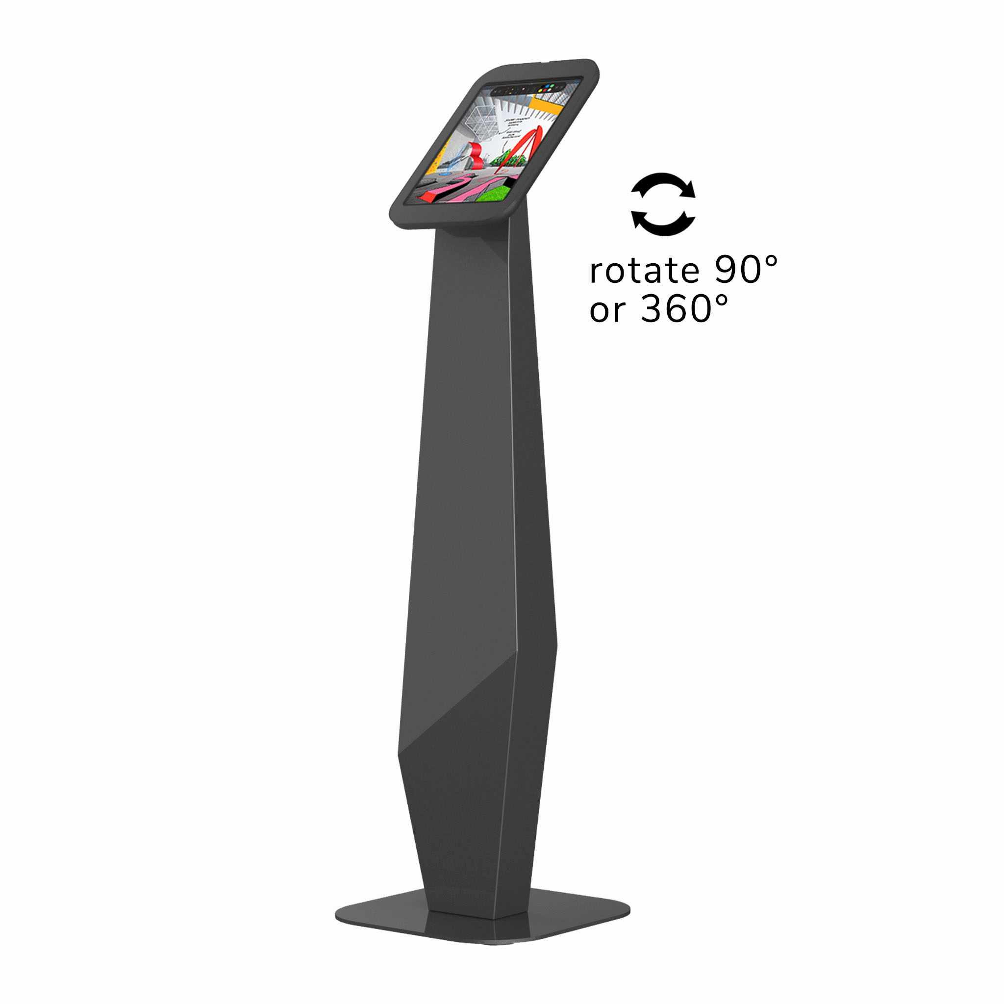 Universal Tablet & iPad Floor Kiosk Exhibition Display Stand For iPad Samsung