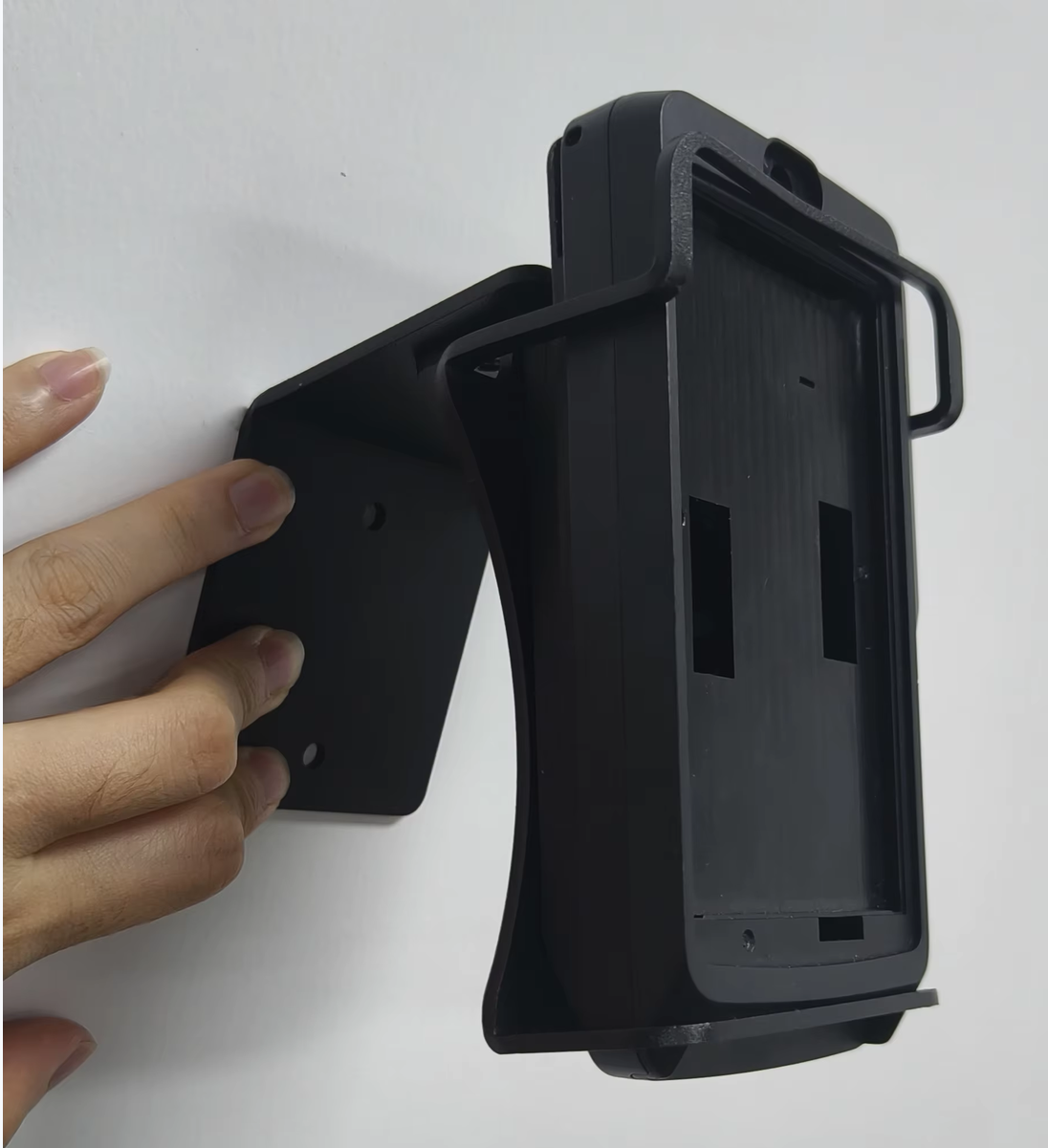 Wall Mounted POS Stand Alongside Kiosk for WIZARPOS Q3 Pinpad 