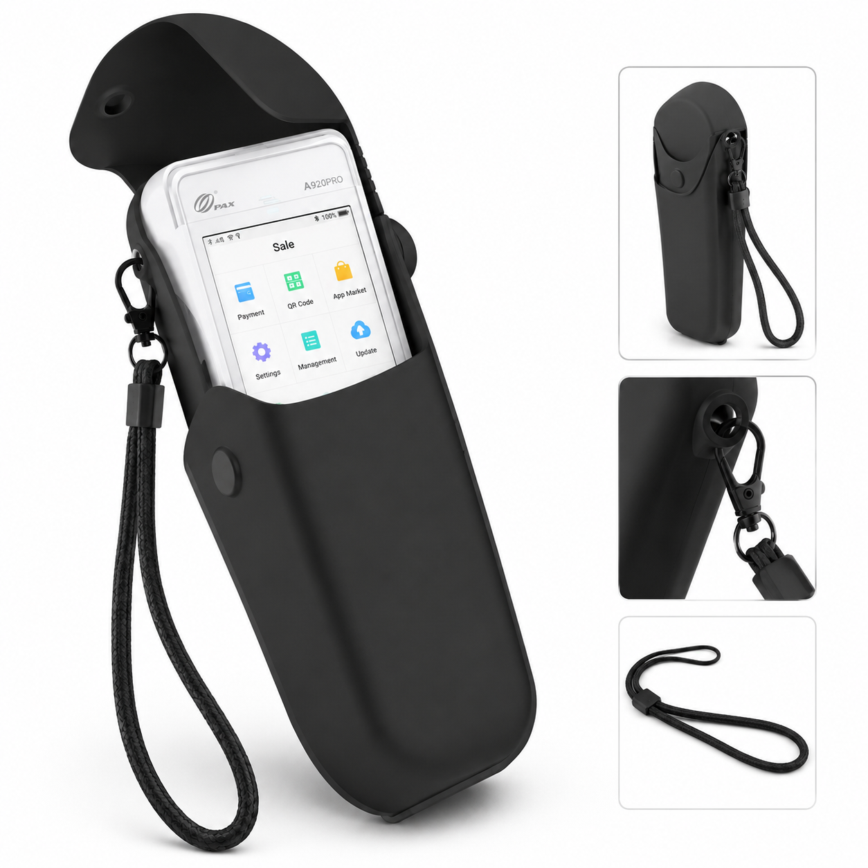 Universal POS Terminal Protective Carrying Case With Adjustable Shoulder Strap