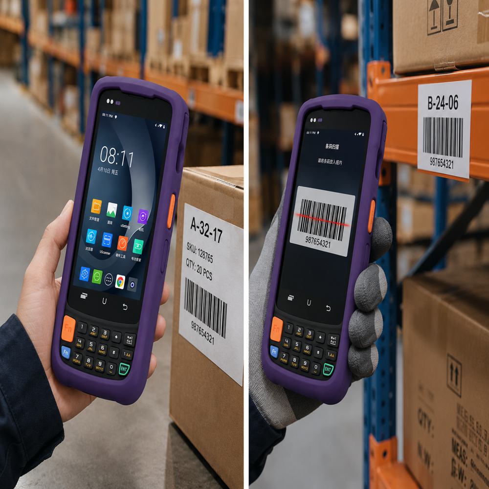 Custom Shockproof Silicone Protective Case for UROVO i6300A PDA Barcode Scanner Terminal