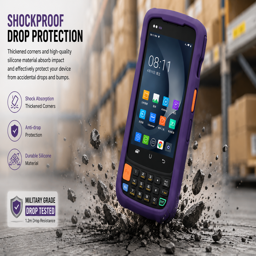 Custom Shockproof Silicone Protective Case for UROVO i6300A PDA Barcode Scanner Terminal Custom Shockproof Silicone Protective Case for UROVO i6300A PDA Barcode Scanner Terminal