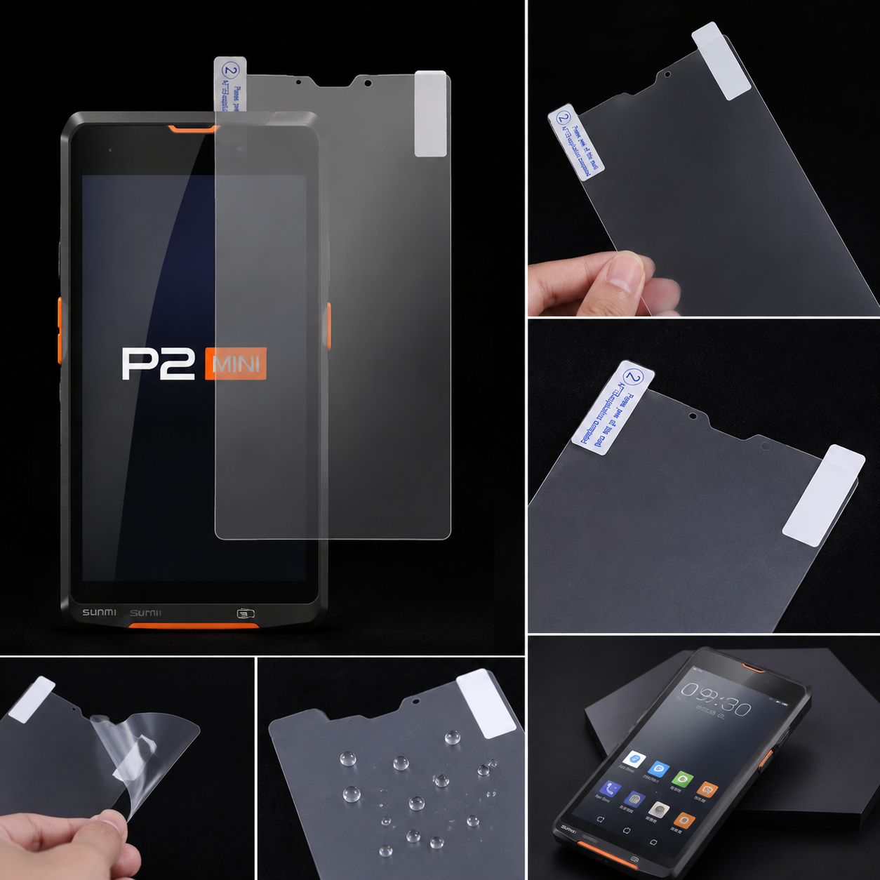 Tempered Glass Screen Protector for Sunmi P2 Mini POS Terminal HD Clear Anti-Scratch Protective Film Tempered Glass Screen Protector for Sunmi P2 Mini POS Terminal HD Clear Anti-Scratch Protective Film