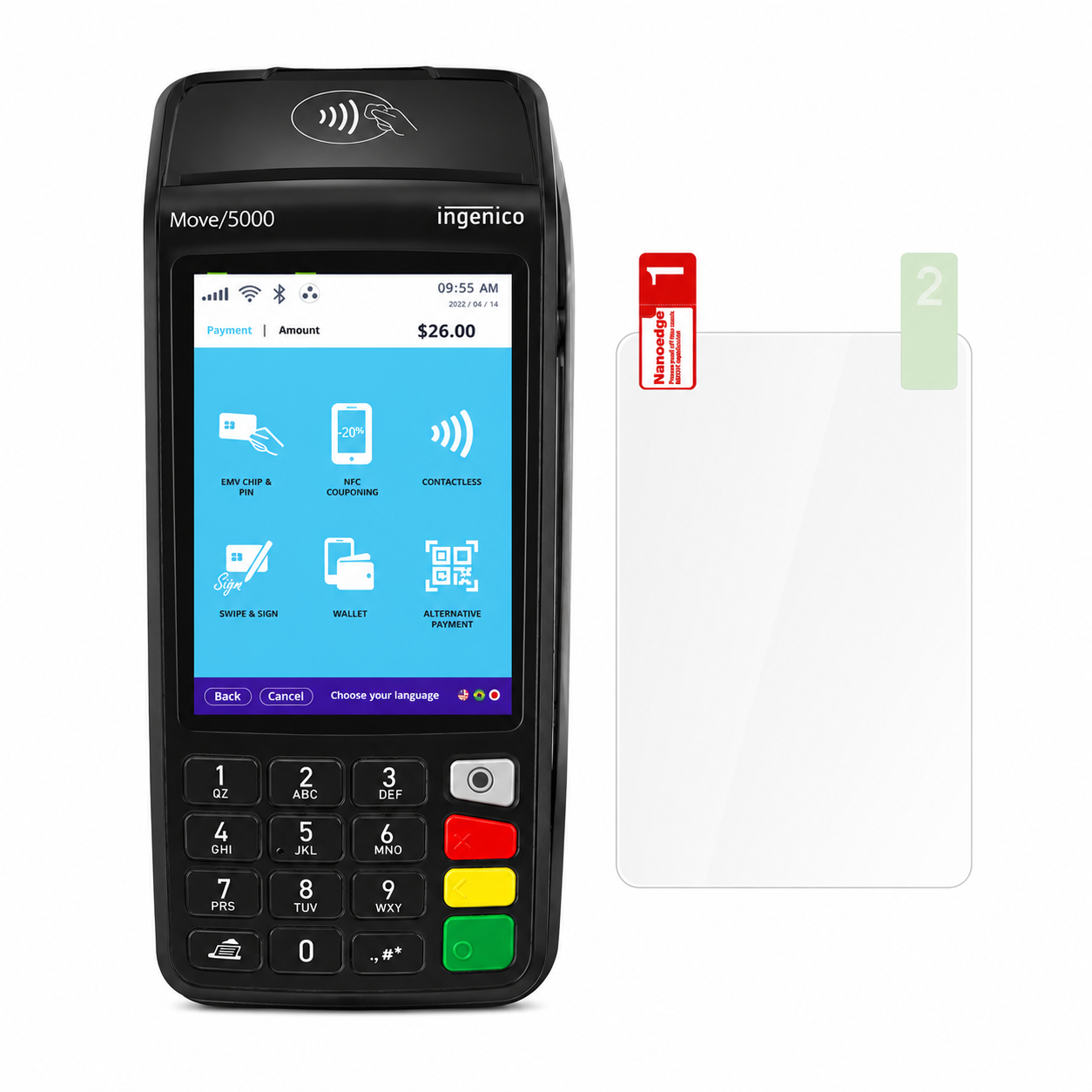 Custom Hydrogel Screen Protector for Ingenico Move 5000 Payment Terminal HD Clear Protective Film