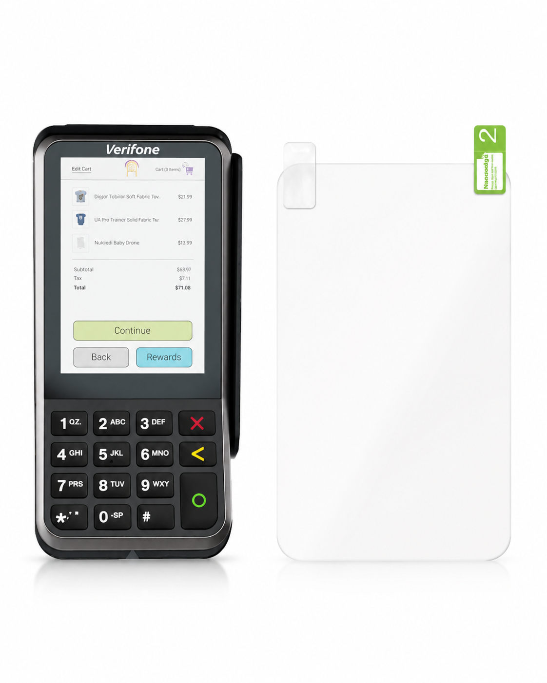 Custom Verifone V400M Screen Protector Anti-Scratch Anti-Shock Hydrogel Protective Film
