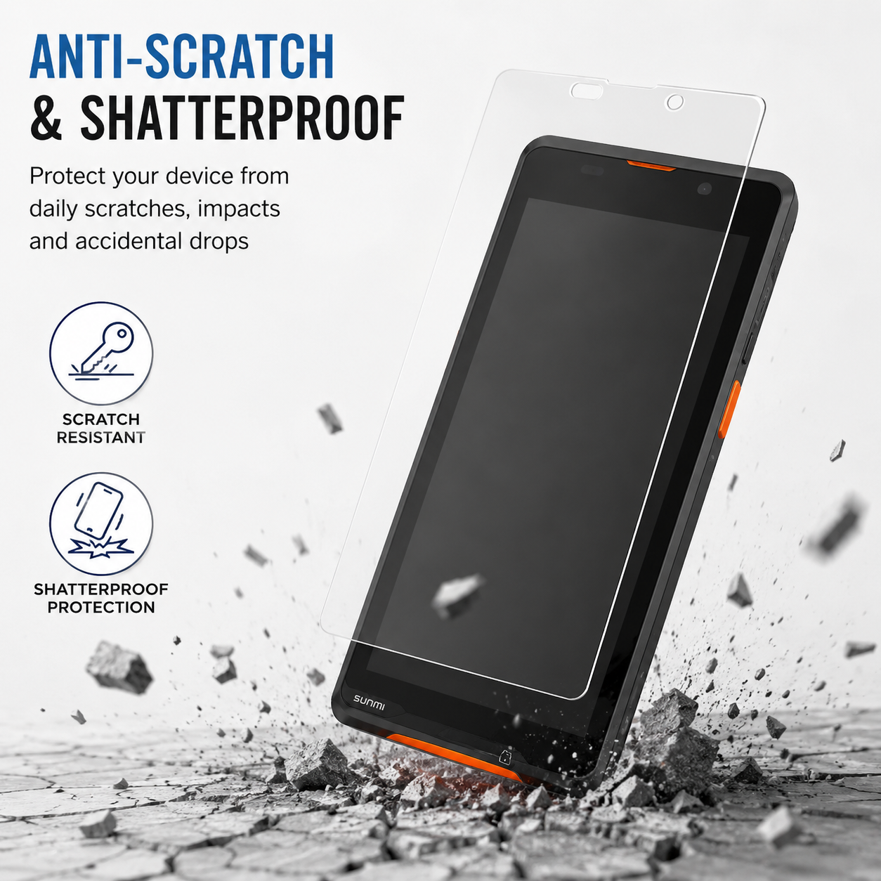 Custom Screen Protector for SUNMI P2 Mini POS Terminal Anti-Scratch HD Clear Protective Film