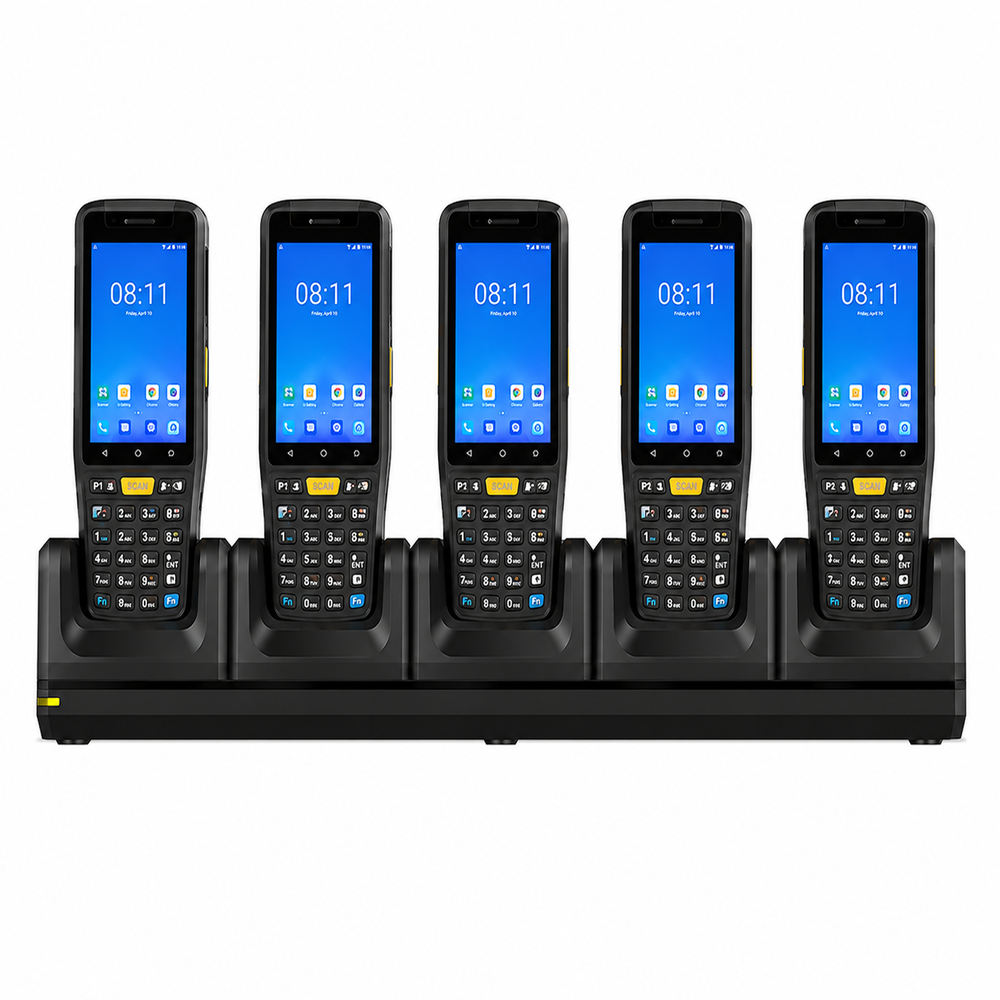 5 Slots Android Inventory Scanner Charging Station for PDA Barcode Scanner and Handheld Terminal