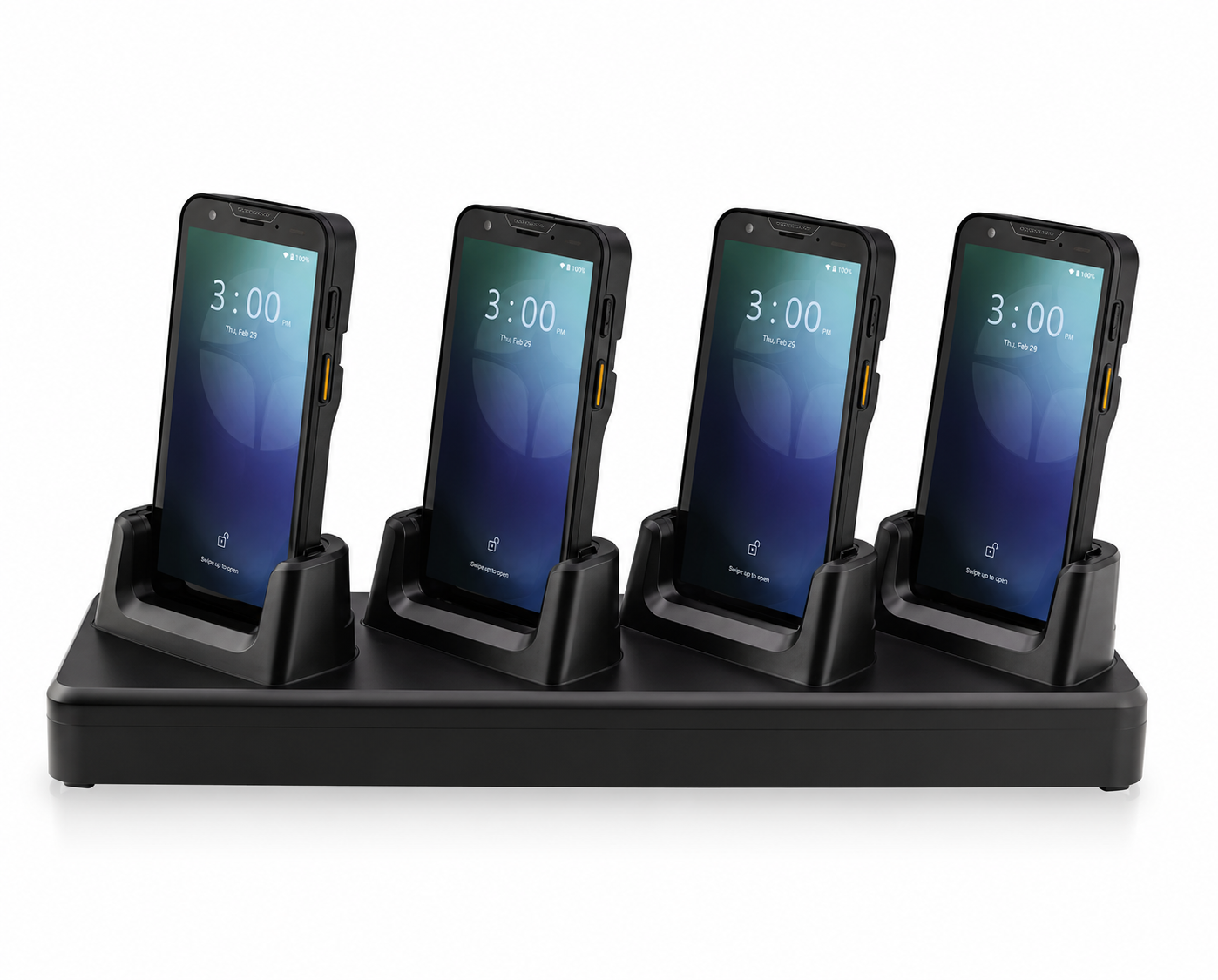 4-Slot PDA Charging Dock Station for Android Handheld Terminals and Barcode Scanners 4-Slot PDA Charging Dock Station for Android Handheld Terminals and Barcode Scanners